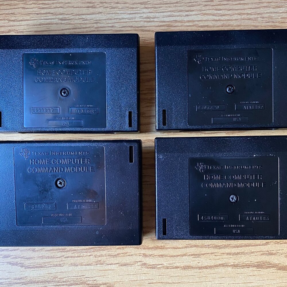 Texas Instruments Video Game Cartridges The Attack, Parsec, Tombstone City
